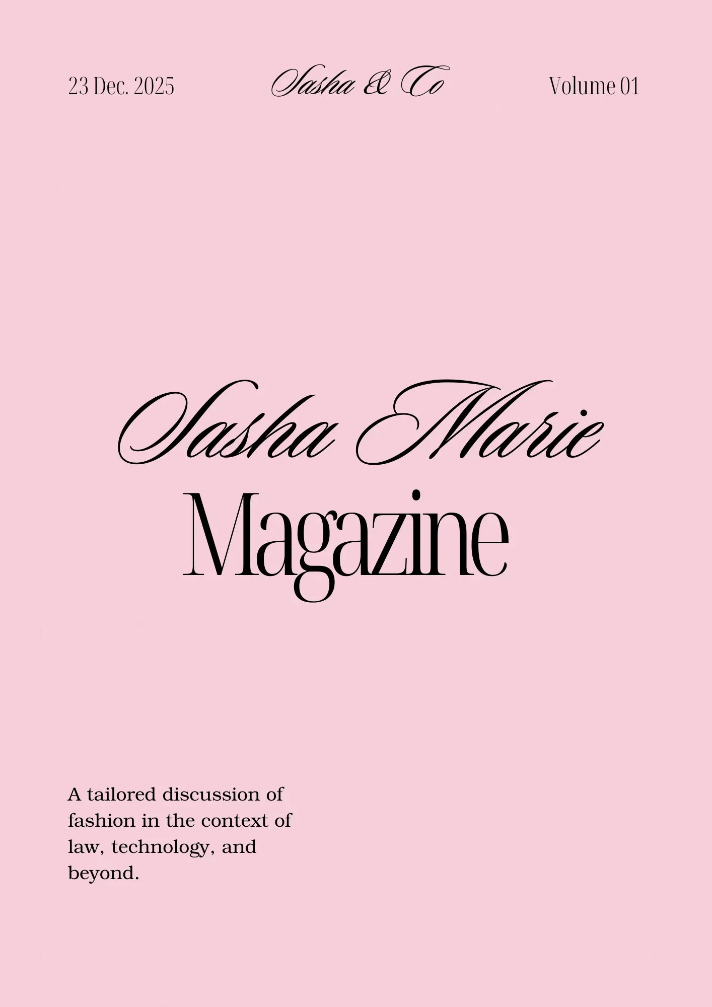 Volume 01: Fashion and Law Entry